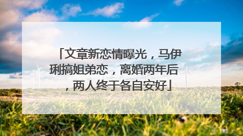 文章新恋情曝光，马伊琍搞姐弟恋，离婚两年后，两人终于各自安好