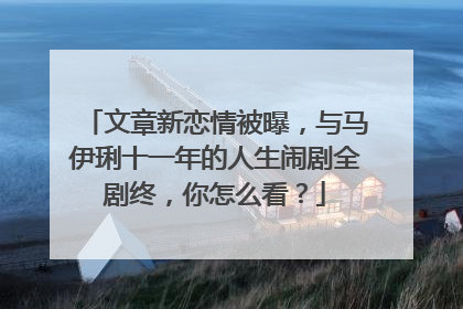 文章新恋情被曝，与马伊琍十一年的人生闹剧全剧终，你怎么看？