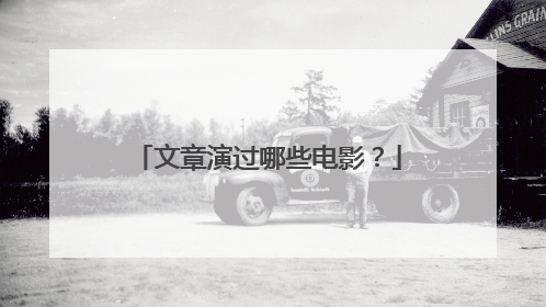 文章演过哪些电影?