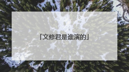 文修君是谁演的