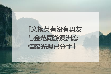 文根英有没有男友 与金范同游澳洲恋情曝光现已分手