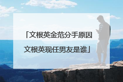 文根英金范分手原因 文根英现任男友是谁