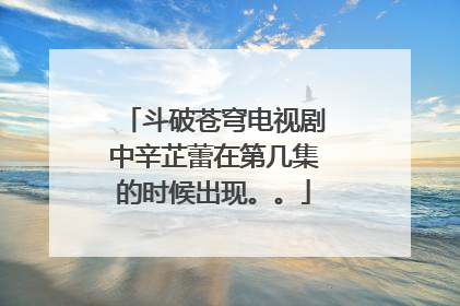 斗破苍穹电视剧中辛芷蕾在第几集的时候出现。。