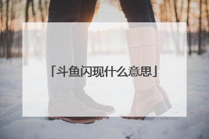 斗鱼闪现什么意思