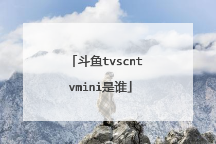斗鱼tvscntvmini是谁