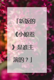新版的《小娘惹》是谁主演的？