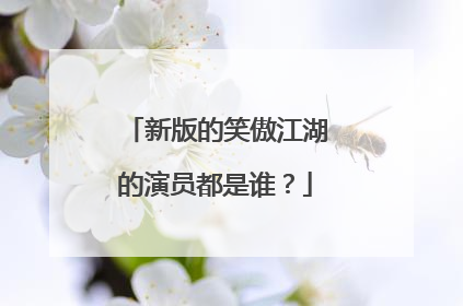 新版的笑傲江湖的演员都是谁?