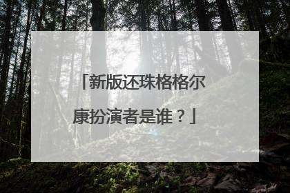 新版还珠格格尔康扮演者是谁？