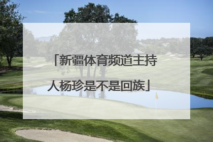 新疆体育频道主持人杨珍是不是回族