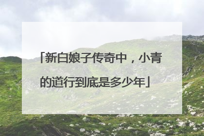 新白娘子传奇中，小青的道行到底是多少年