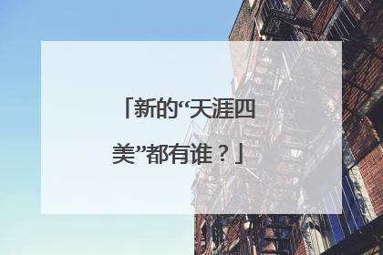 新的“天涯四美”都有谁？