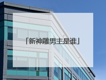 新神雕男主是谁