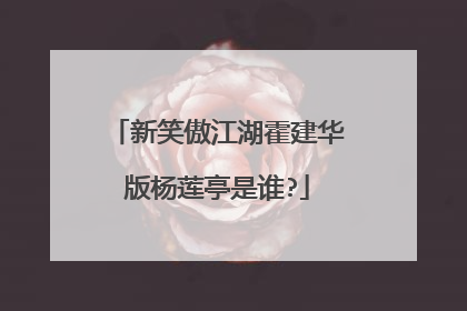 新笑傲江湖霍建华版杨莲亭是谁?