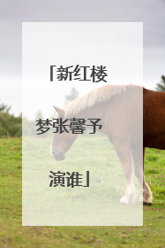 新红楼梦张馨予演谁