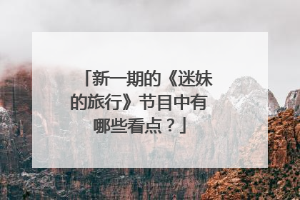 新一期的《迷妹的旅行》节目中有哪些看点？