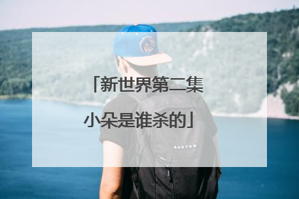 新世界第二集小朵是谁杀的