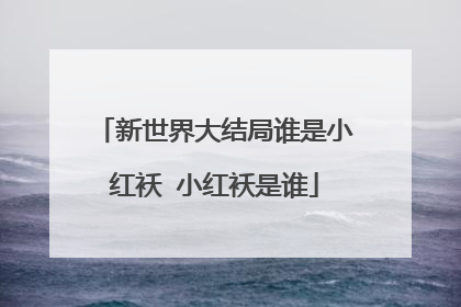 新世界大结局谁是小红袄 小红袄是谁
