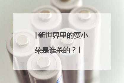 新世界里的贾小朵是谁杀的?