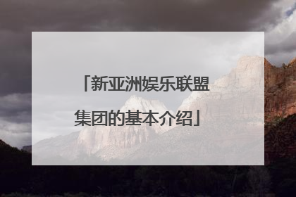 新亚洲娱乐联盟集团的基本介绍