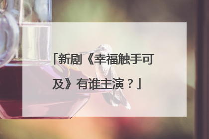 新剧《幸福触手可及》有谁主演？