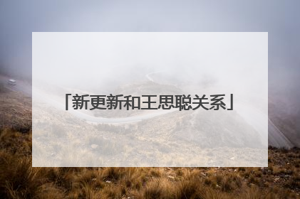 新更新和王思聪关系