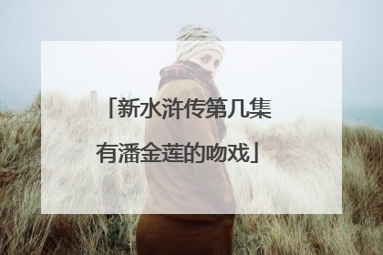 新水浒传第几集有潘金莲的吻戏