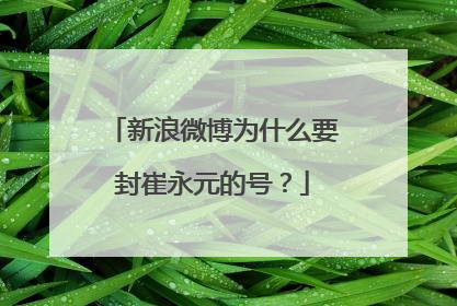 新浪微博为什么要封崔永元的号?