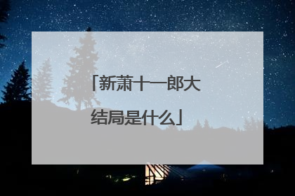 新萧十一郎大结局是什么