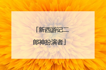 新西游记二郎神扮演者