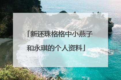 新还珠格格中小燕子和永琪的个人资料