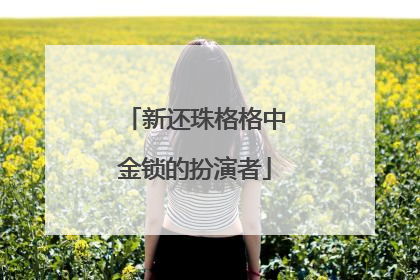 新还珠格格中金锁的扮演者