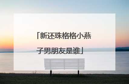 新还珠格格小燕子男朋友是谁