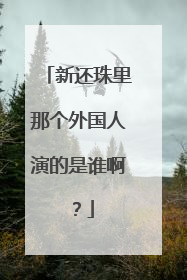 新还珠里那个外国人演的是谁啊?