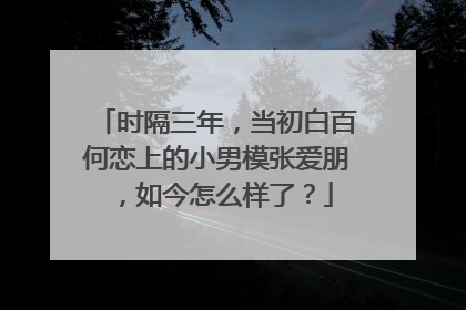 时隔三年，当初白百何恋上的小男模张爱朋，如今怎么样了？