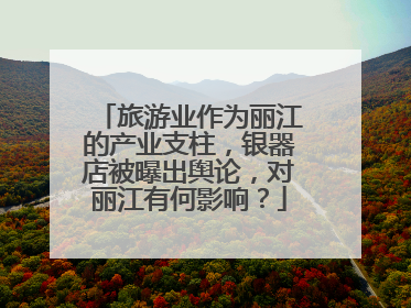 旅游业作为丽江的产业支柱，银器店被曝出舆论，对丽江有何影响？