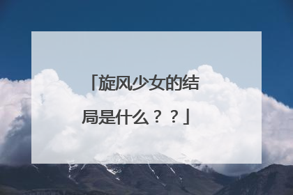 旋风少女的结局是什么？？