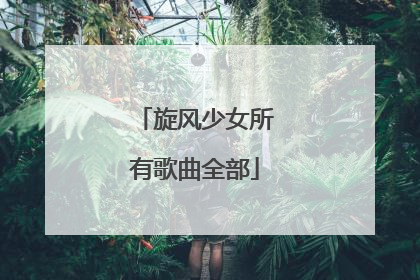旋风少女所有歌曲全部