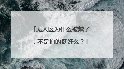 无人区为什么被禁了,不是拍的挺好么?