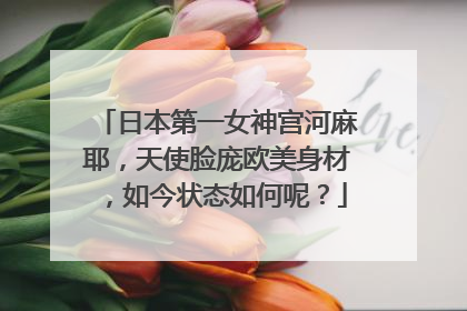 日本第一女神宫河麻耶,天使脸庞欧美身材,如今状态如何呢?