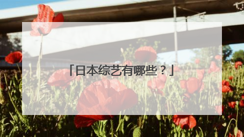 日本综艺有哪些？