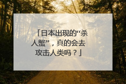 日本出现的“杀人蟹”，真的会去攻击人类吗？