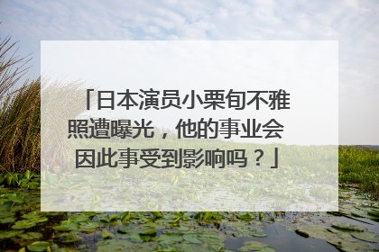 日本演员小栗旬不雅照遭曝光,他的事业会因此事受到影响吗?