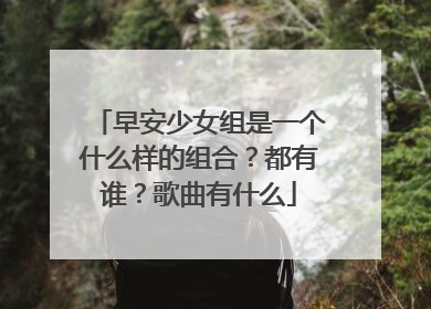 早安少女组是一个什么样的组合？都有谁？歌曲有什么