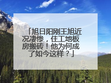 旭日阳刚王旭近况凄惨，住工地板房搬砖！他为何成了如今这样？