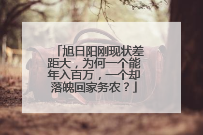 旭日阳刚现状差距大,为何一个能年入百万,一个却落魄回家务农?