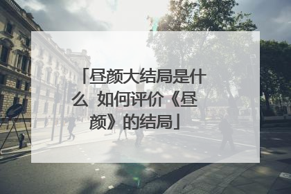 昼颜大结局是什么 如何评价《昼颜》的结局