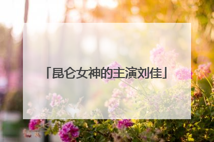 昆仑女神的主演刘佳