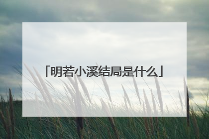 明若小溪结局是什么