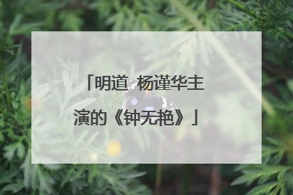 明道 杨谨华主演的《钟无艳》