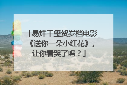 易烊千玺贺岁档电影《送你一朵小红花》,让你看哭了吗?